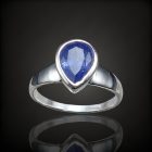 Tanzanit ezüst gyűrű