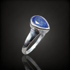 Tanzanit ezüst gyűrű