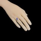 Tanzanit ezüst gyűrű