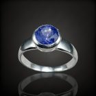 Tanzanit ezüst gyűrű
