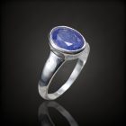 Tanzanit ezüst gyűrű