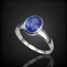 Tanzanit ezüst gyűrű