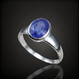 Tanzanit ezüst gyűrű