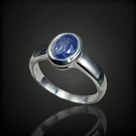 Tanzanit ezüst gyűrű