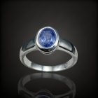Tanzanit ezüst gyűrű