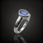 Tanzanit ezüst gyűrű
