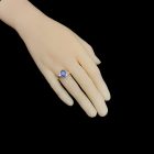 Tanzanit ezüst gyűrű