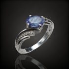 Tanzanit ezüst gyűrű
