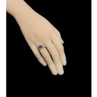 Tanzanit ezüst gyűrű