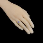 Tanzanit ezüst gyűrű