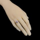 Tanzanit ezüst gyűrű