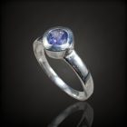 Tanzanit ezüst gyűrű