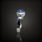 Tanzanit ezüst gyűrű