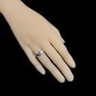 Tanzanit ezüst gyűrű