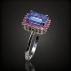 Tanzanit ezüst gyűrű