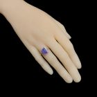 Tanzanit ezüst gyűrű