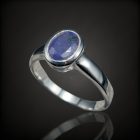 Tanzanit ezüst gyűrű