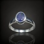 Tanzanit ezüst gyűrű