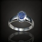 Tanzanit ezüst gyűrű