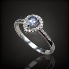 Tanzanit ezüst gyűrű