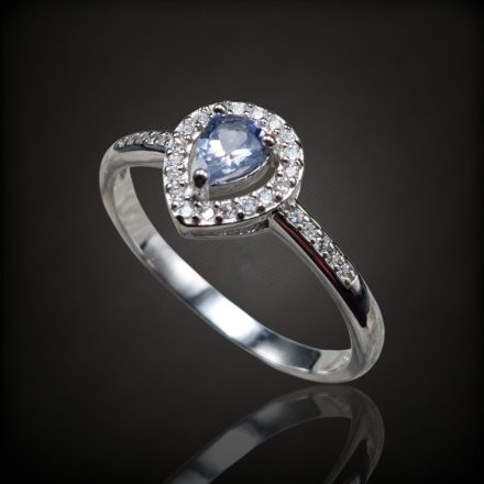 Tanzanit ezüst gyűrű
