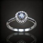 Tanzanit ezüst gyűrű