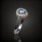 Tanzanit ezüst gyűrű