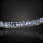 Tanzanit ezüst karkötő