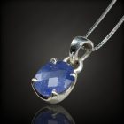 Tanzanit ezüst medál