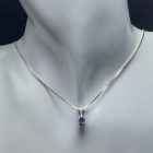 Tanzanit ezüst medál