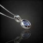 Tanzanit ezüst medál