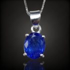 Tanzanit ezüst medál