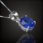 Tanzanit ezüst medál