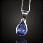 Tanzanit ezüst medál