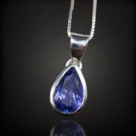 Tanzanit ezüst medál