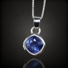 Tanzanit ezüst medál