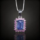 Tanzanit ezüst medál