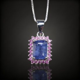 Tanzanit ezüst medál