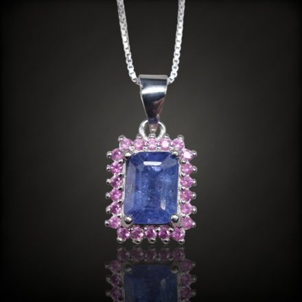 Tanzanit ezüst medál