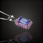 Tanzanit ezüst medál