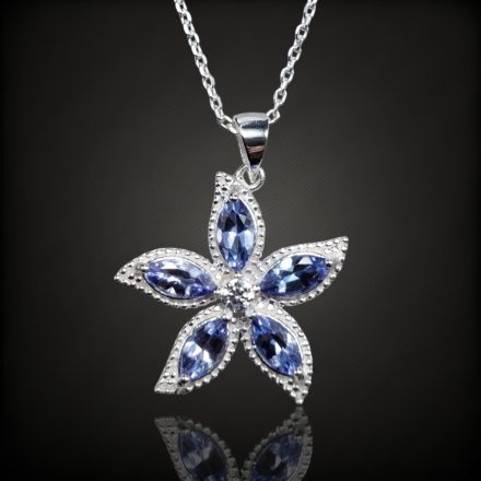 Tanzanit ezüst medál