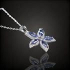 Tanzanit ezüst medál