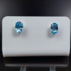 Topáz ezüst fülbevaló