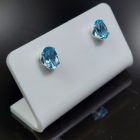 Topáz ezüst fülbevaló