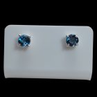 Topáz ezüst fülbevaló