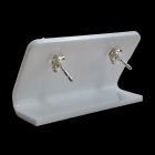 Topáz ezüst fülbevaló