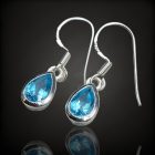 Topáz ezüst fülbevaló