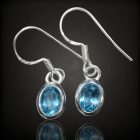 Topáz ezüst fülbevaló