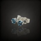 Topáz ezüst fülbevaló