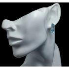 Topáz ezüst fülbevaló